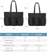 LOVEVOOK Multi-Pocket Laptop Tote Bag, 15.6" 17.3" 3122