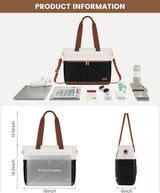 LOVEVOOK Canvas Laptop Tote Bag, 15.6" 3140