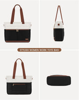 LOVEVOOK Canvas Laptop Tote Bag, 15.6" 3140