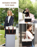 LOVEVOOK Canvas Laptop Tote Bag, 15.6" 3140