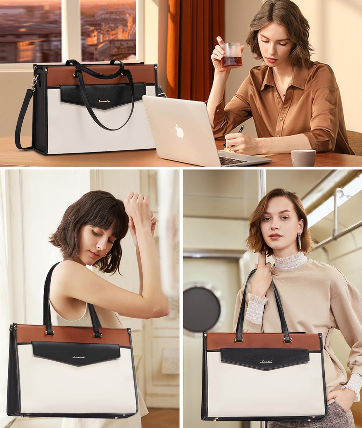 LOVEVOOK 2-in-1 Laptop Tote, 15.6" 17.3" 31520