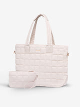 LOVEVOOK 2Pcs Lightweight Puffer Tote Bag, 15.6" 17" 30800