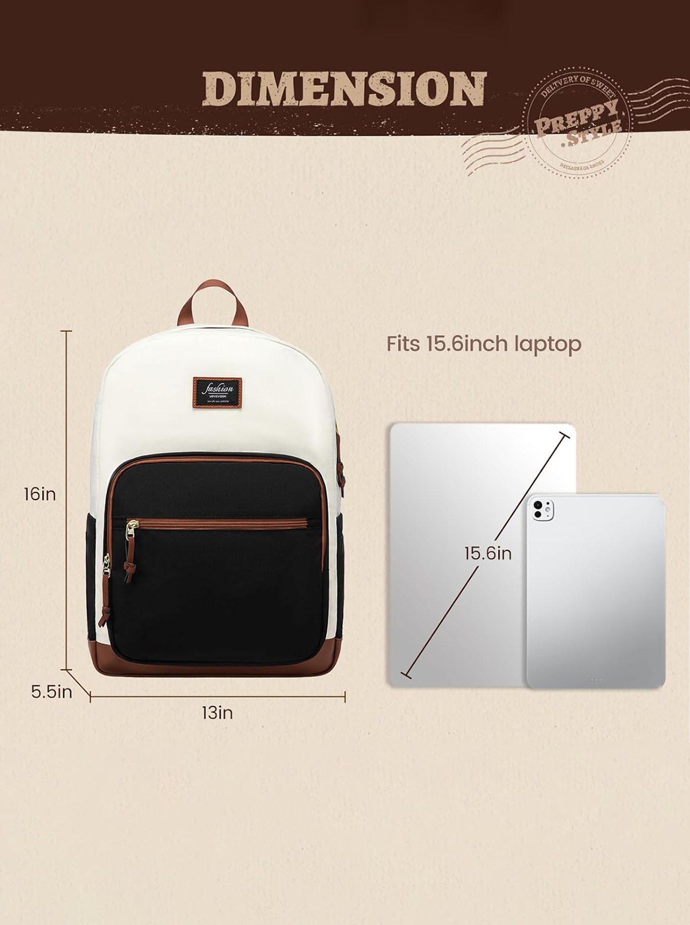 LOVEVOOK Lightweight College Laptop Backpack, 15.6" 17.3" 3222