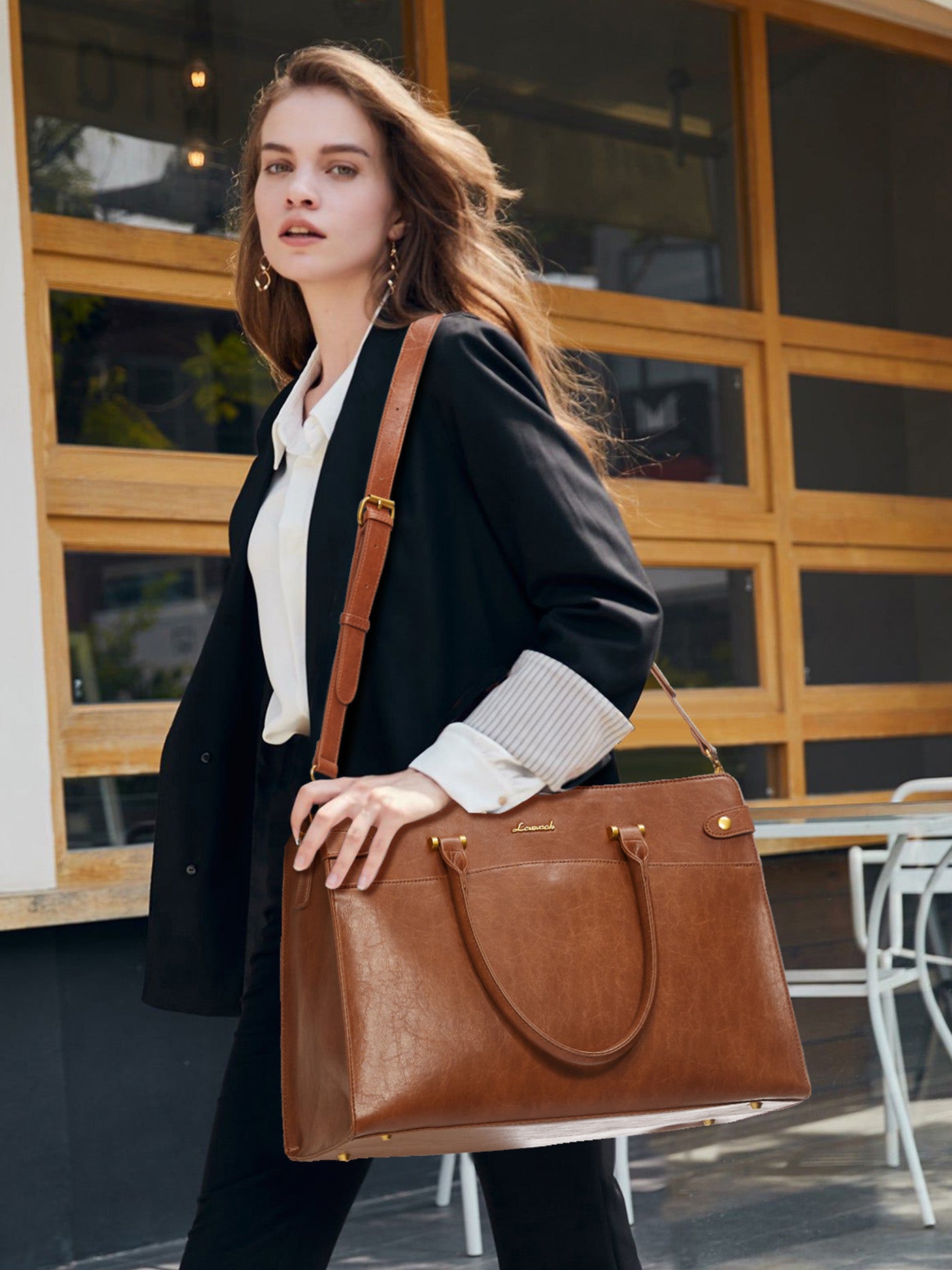 LOVEVOOK 2Pcs Vintage Waterproof Laptop Bag, 15.6" 17.3" 3230