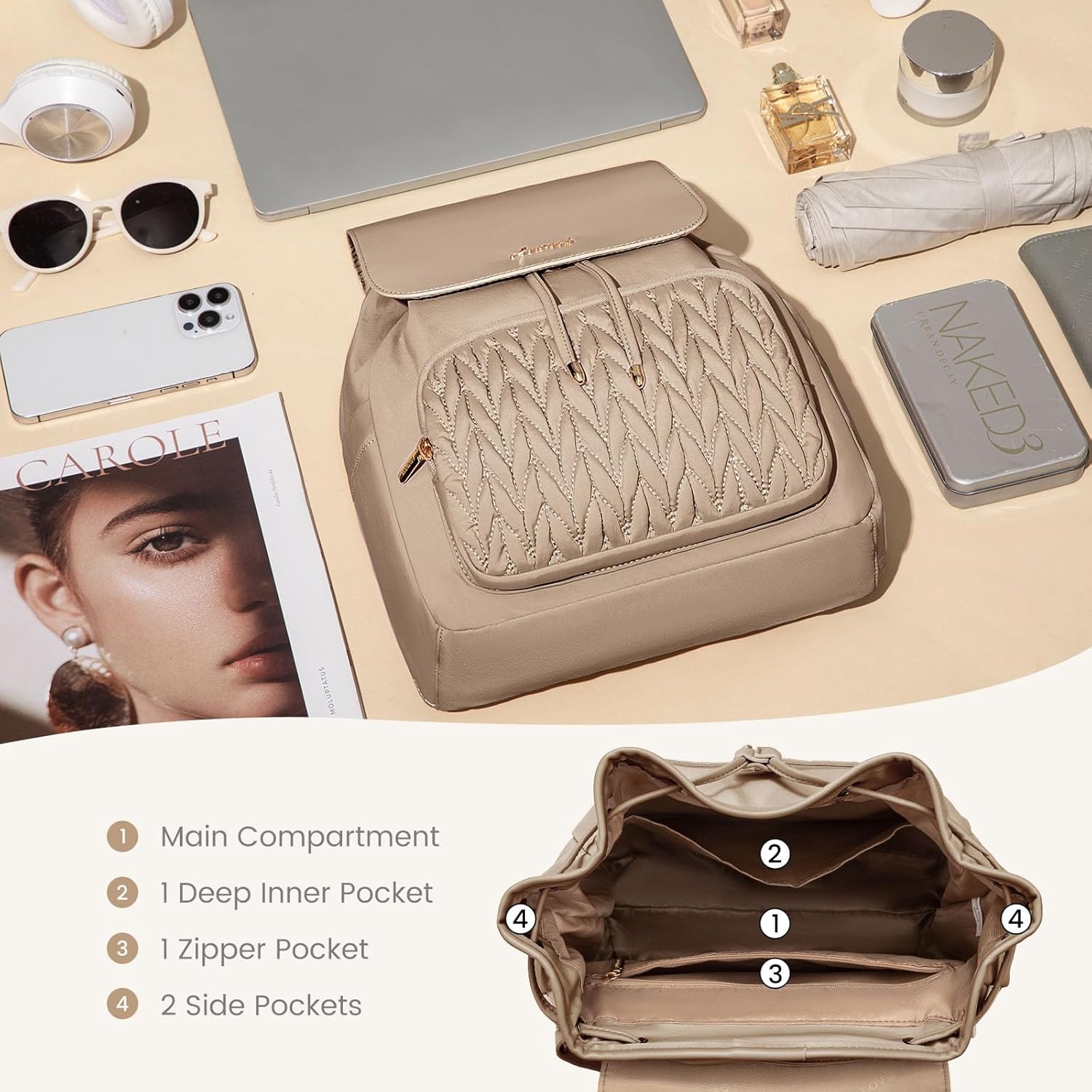 LOVEVOOK Mini Backpack for Women 3281
