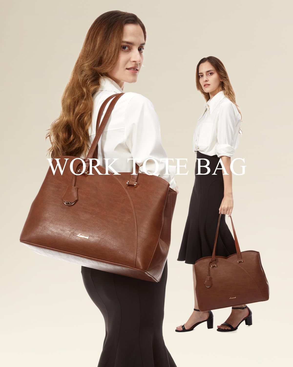 LOVEVOOK Professional Leather Computer Bag, 15.6" 3290