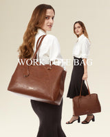 LOVEVOOK Professional Leather Computer Bag, 15.6" 3290