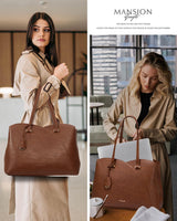 LOVEVOOK Professional Leather Computer Bag, 15.6" 3290