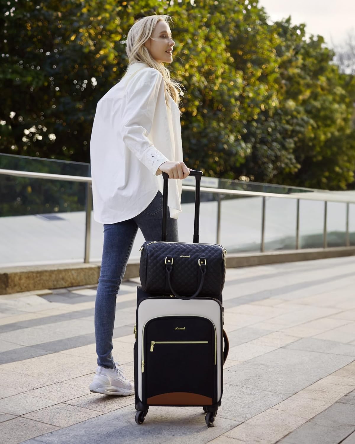 LOVEVOOK Carry-on Suitcase 20 Inch(US ONLY) 3500