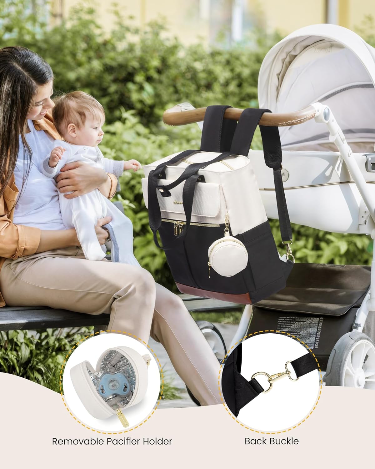 LOVEVOOK 2Pcs Diaper Backpack - Urban 3 207903