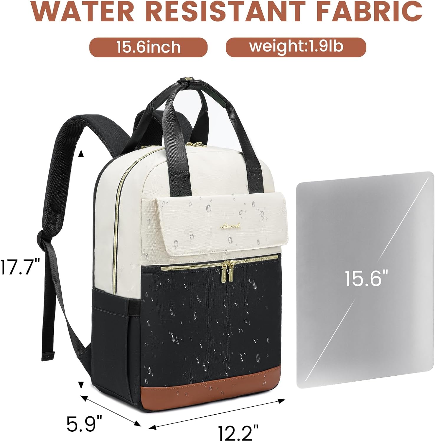 LOVEVOOK Laptop Backpack with round edge - Urban 3, 15.6" （Not available in the US） 213603