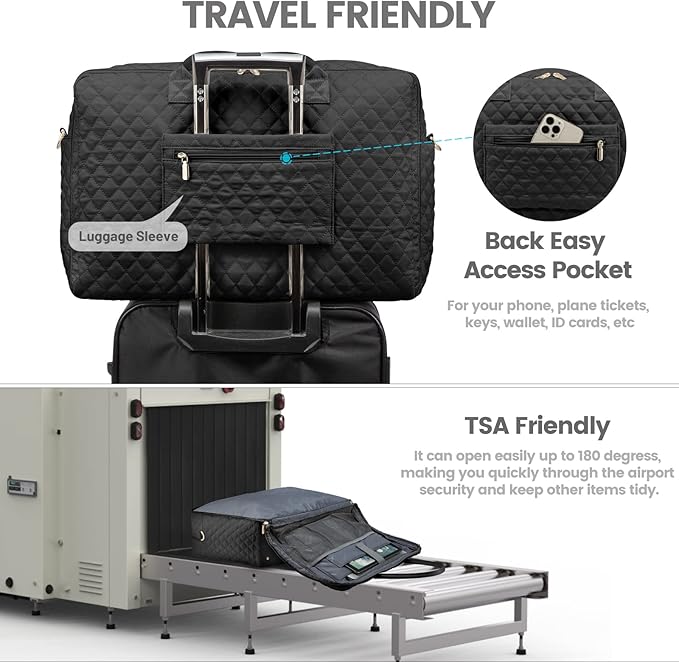 LOVEVOOK 2Pcs Weekender Bag, 17" 2019