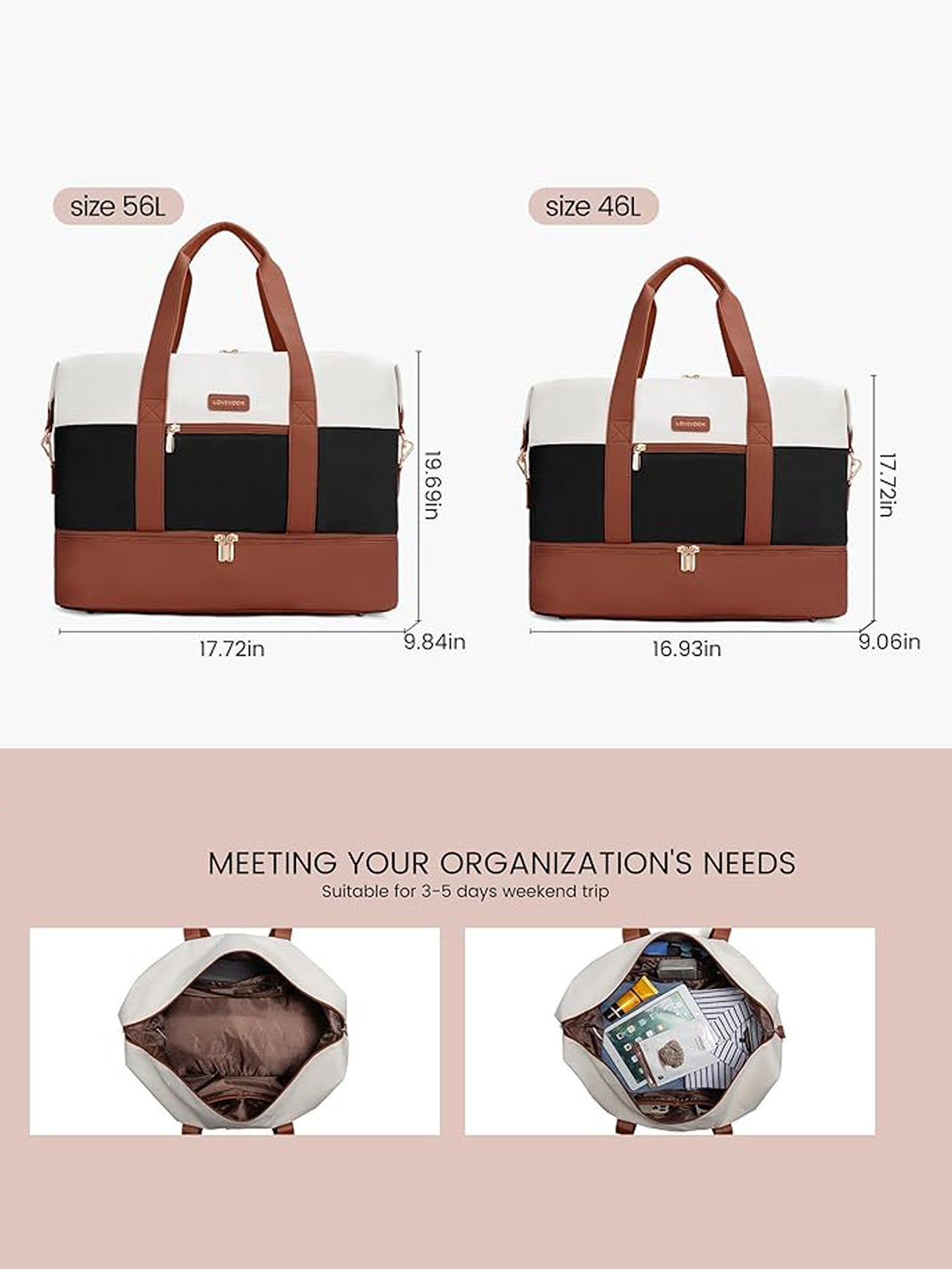 LOVEVOOK 3Pcs Duffel Bag - Urban 3 2098