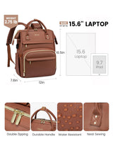 LOVEVOOK Leather Laptop Backpack, 15.6"-18" 175018