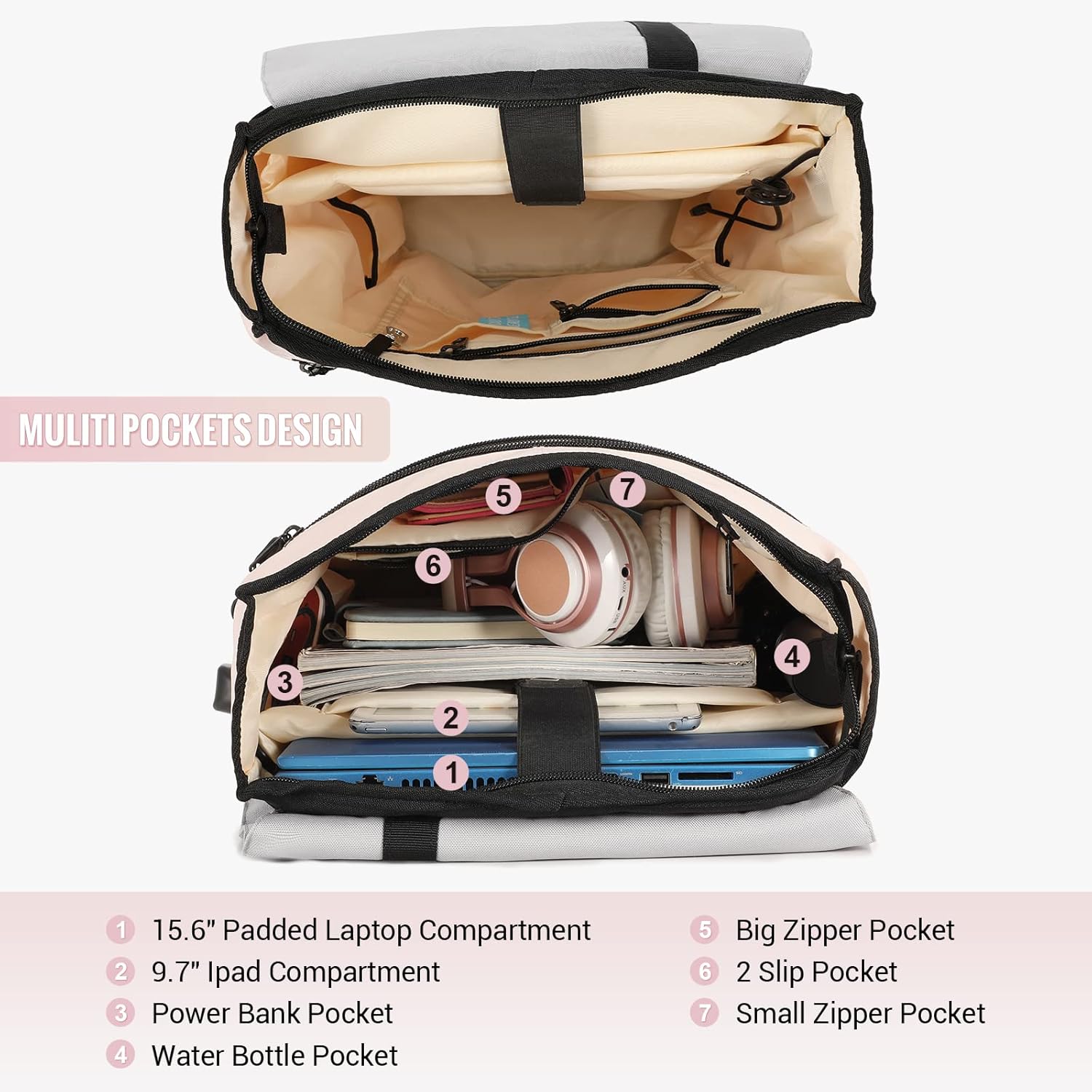 LOVEVOOK Elegant Laptop Backpack, 15.6" (Not available in the US) 1640
