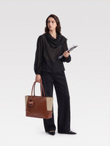 The Anchor Collection Tote Bag, C0003, Cognac