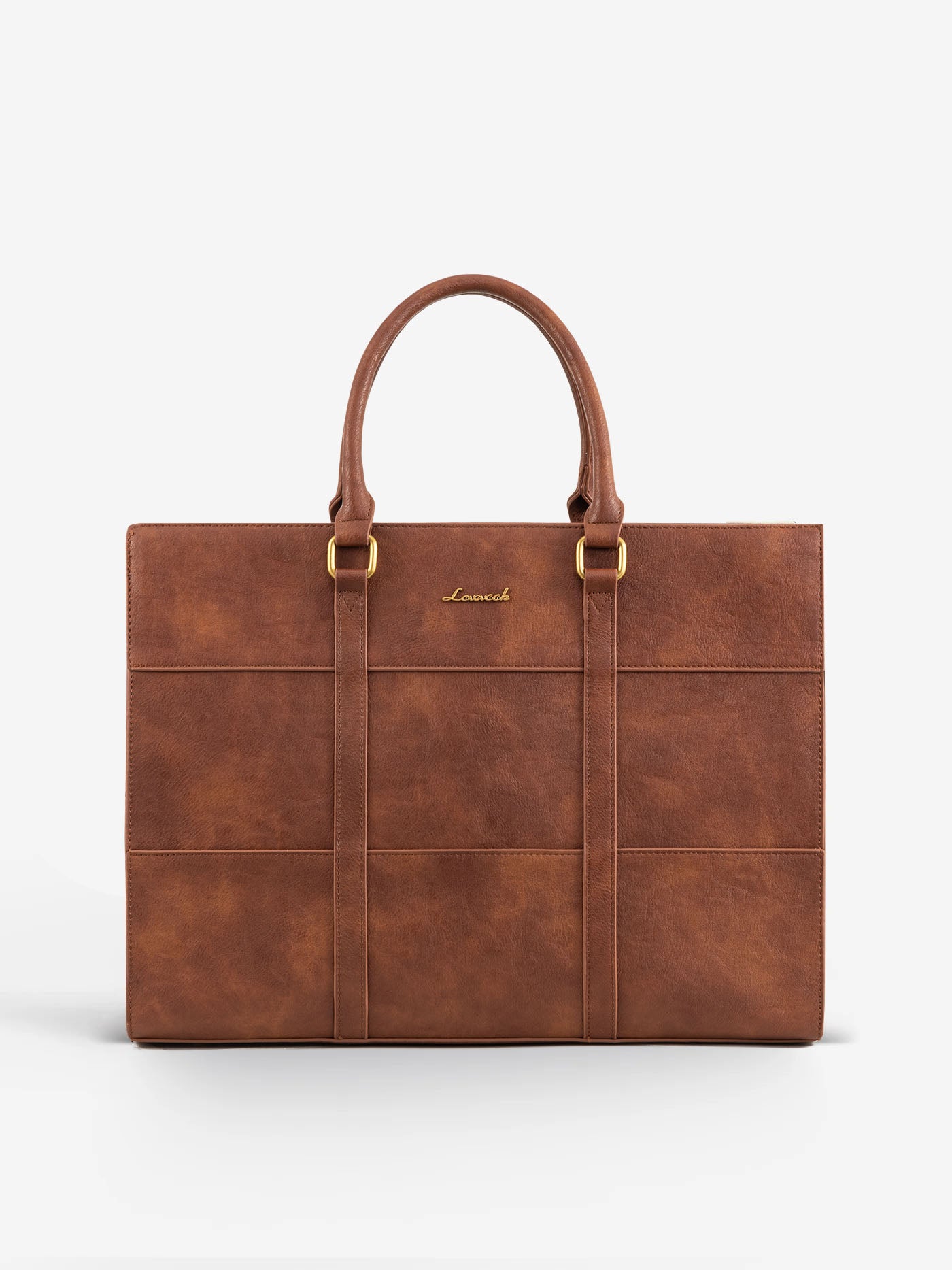 LOVEVOOK 2Pcs Elegant Colorblock Tote Bag, 15.6" 3123