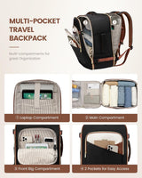 LOVEVOOK 4Pcs Carry on Backpack for Airplanes, 40L/50L 4112