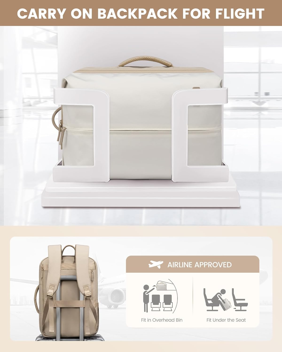 LOVEVOOK Versatile Stylish Travel Backpack, 45L 4116