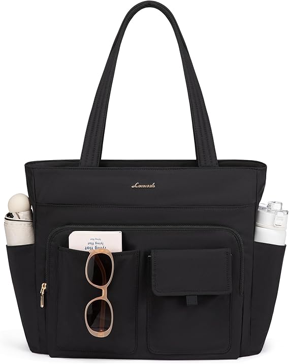 LOVEVOOK Multiple Pocket Laptop Tote Bag, 15.6" 4127