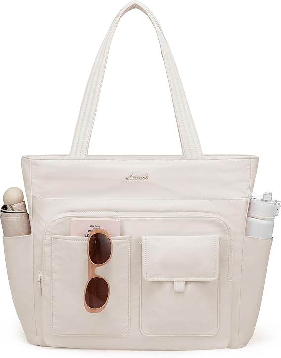 LOVEVOOK Multiple Pocket Laptop Tote Bag, 15.6" 4127