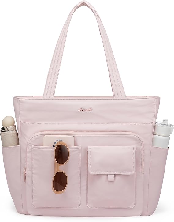 LOVEVOOK Multiple Pocket Laptop Tote Bag, 15.6" 4127