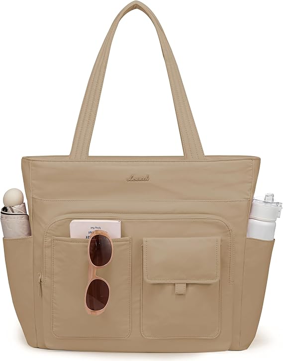 LOVEVOOK Multiple Pocket Laptop Tote Bag, 15.6" 4127