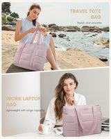 LOVEVOOK Large Puffer Work Tote Bag, 15.6" 17" 4146
