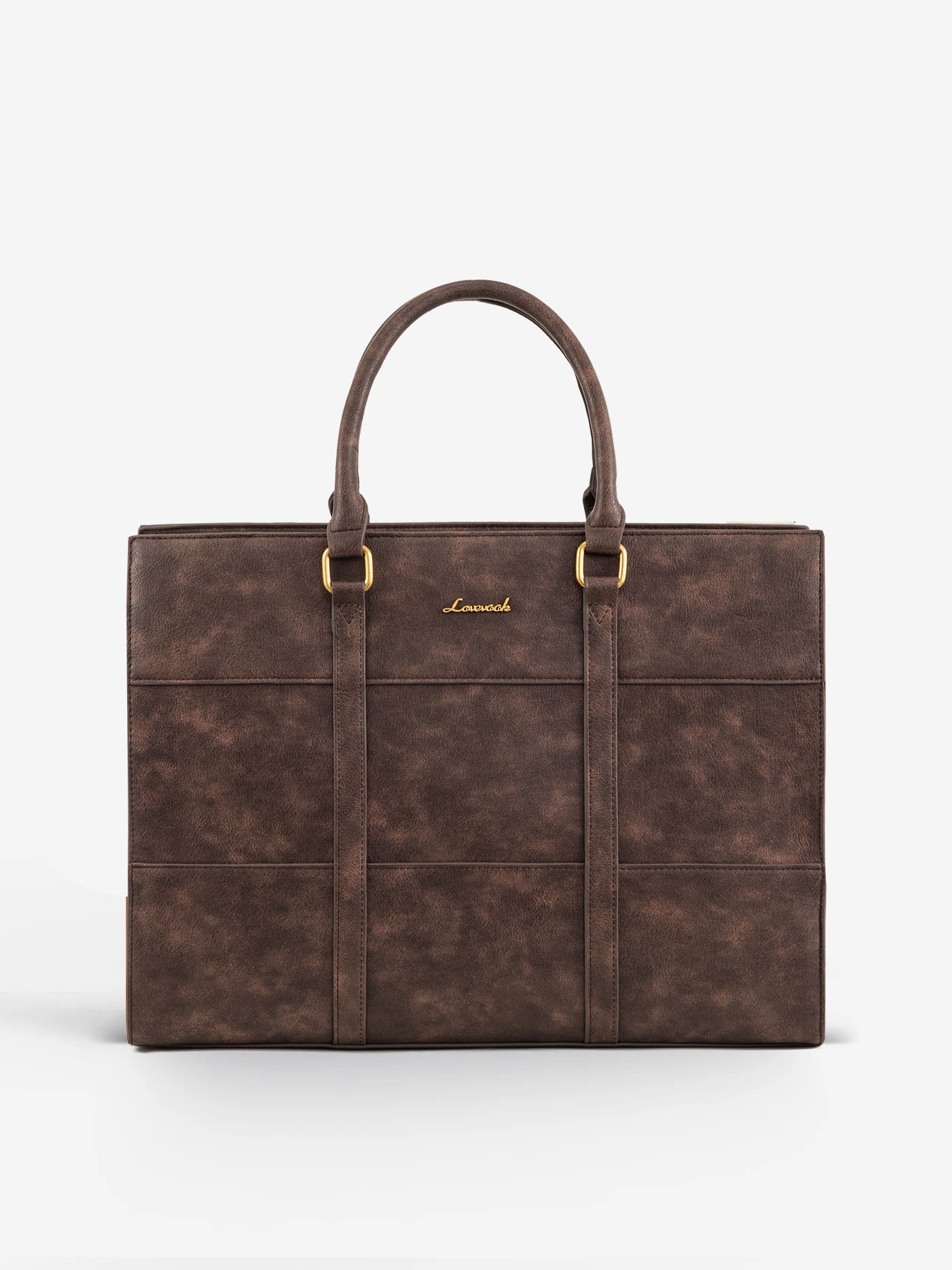 LOVEVOOK 2Pcs Elegant Colorblock Tote Bag, 15.6" 3123
