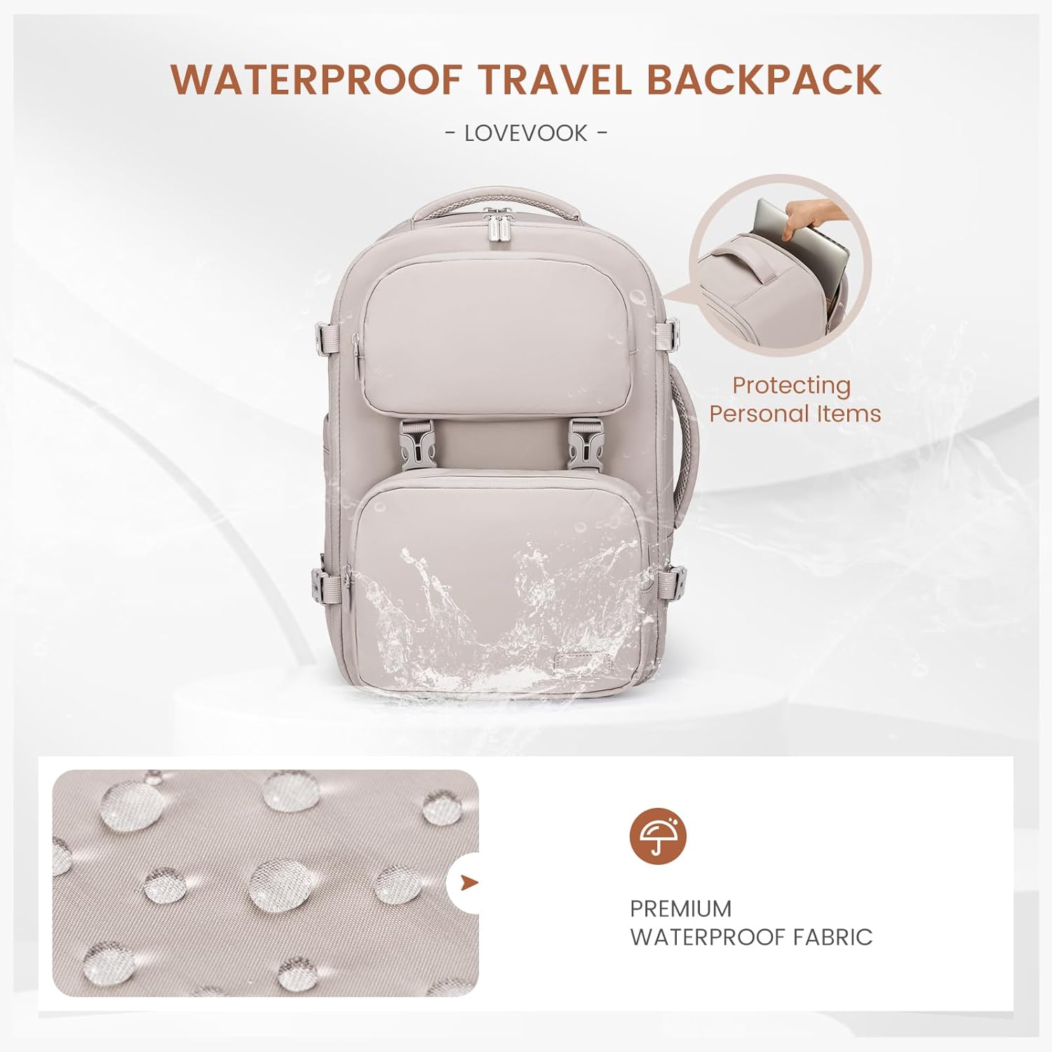LOVEVOOK 2Pcs Carry on Backpack, 40L 50L 4215