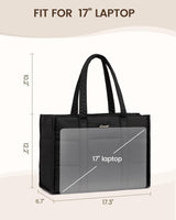 LOVEVOOK Puffer Tote Bag, 15.6" 17" 4233