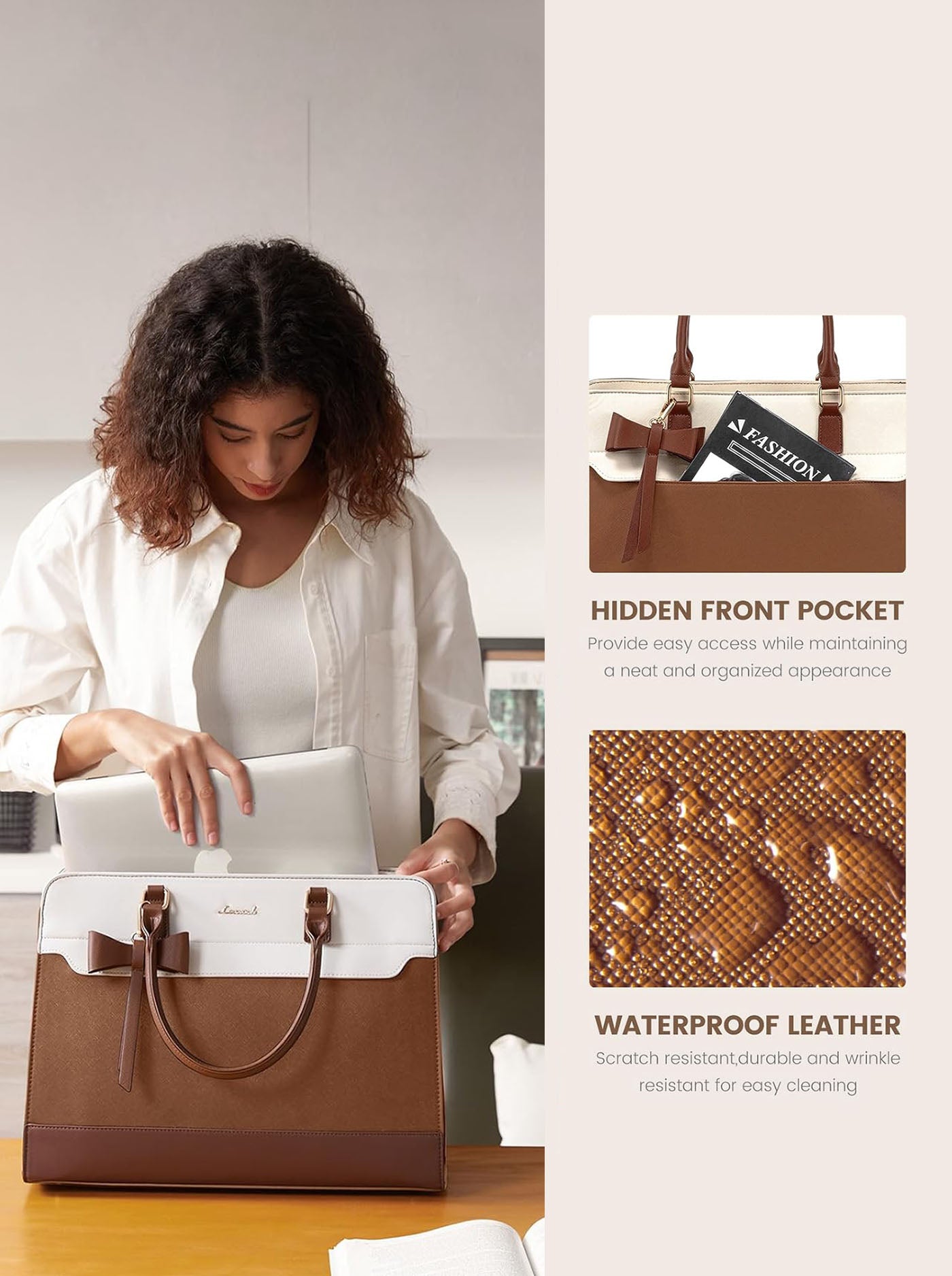 LOVEVOOK 2Pcs Laptop Tote Bag, 15.6" 4235