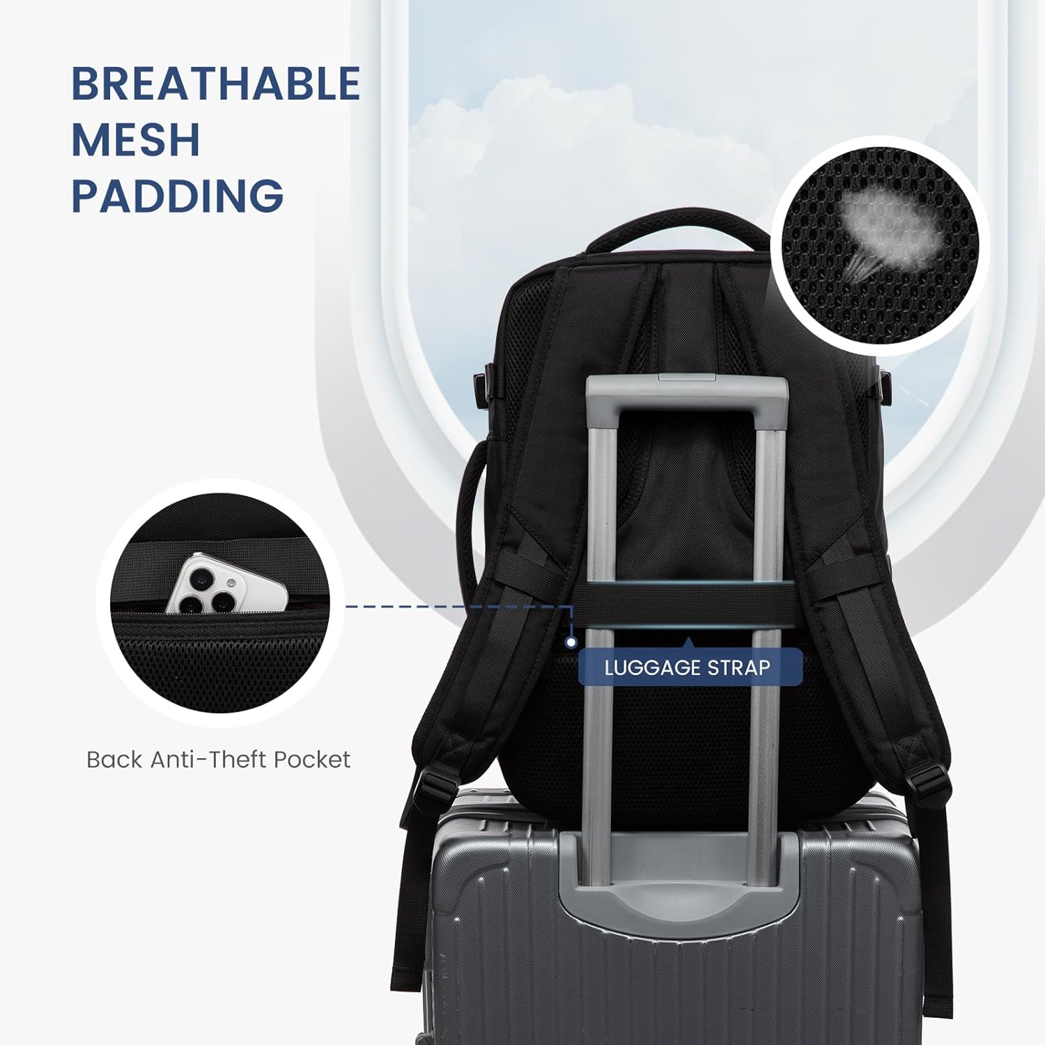 LOVEVOOK Travel Laptop Backpack, 35L 45L 4259