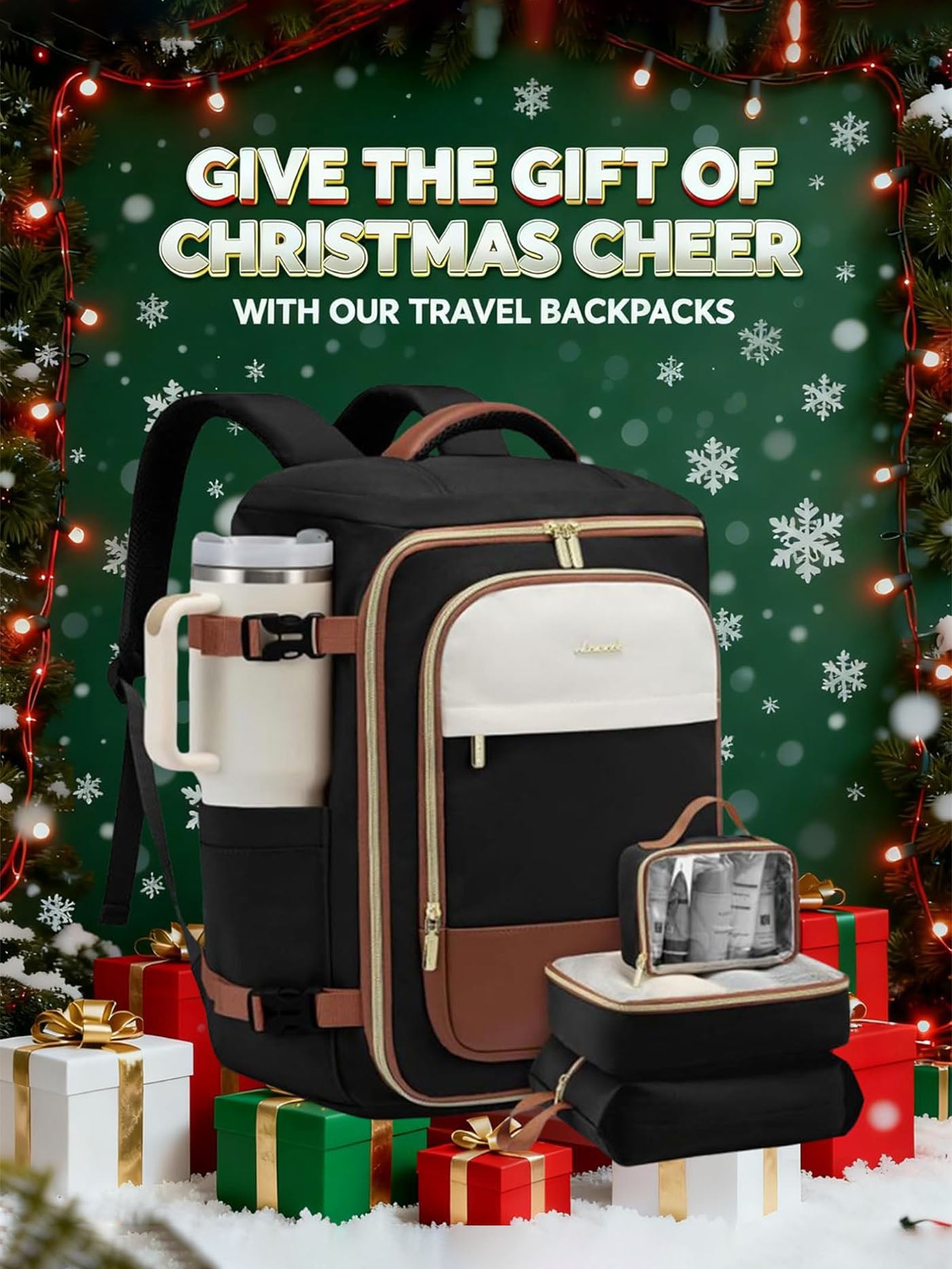LOVEVOOK 4Pcs Travel Backpack Bag 40L/50L 4299