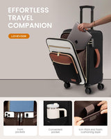 LOVEVOOK Lightweight Waterproof Suitcases, 20"(Only US) 4337