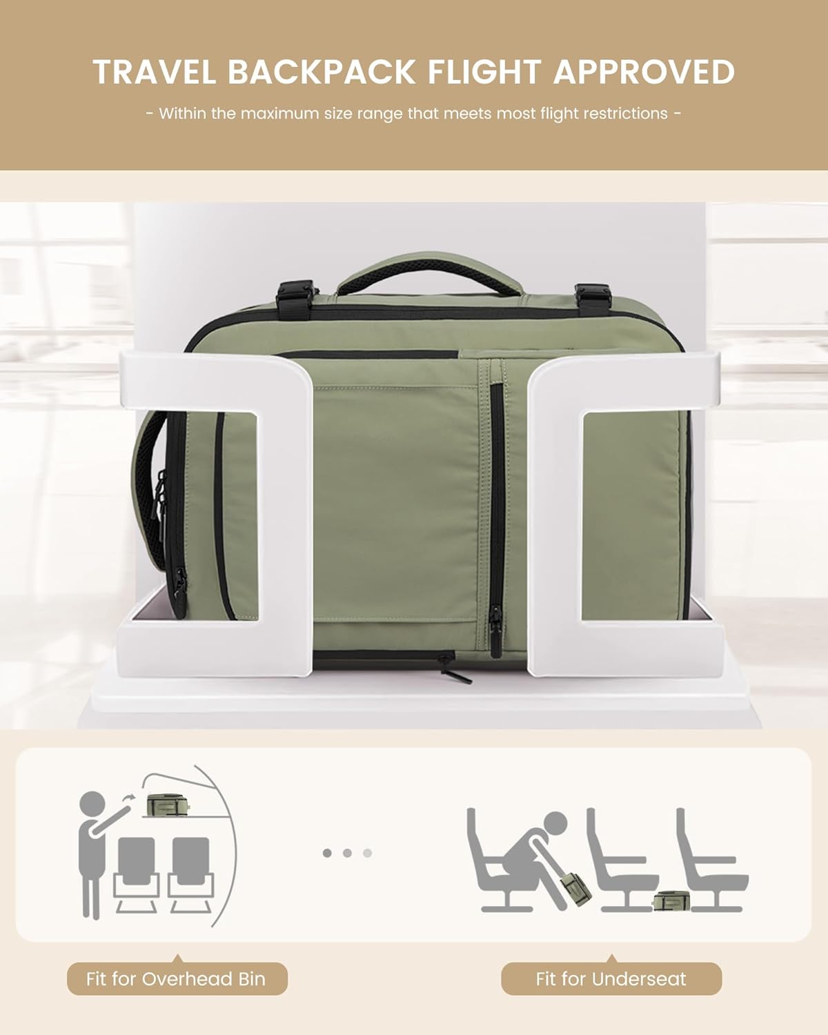 LOVEVOOK 4Pcs Travel Backpack, 30-50L 4385