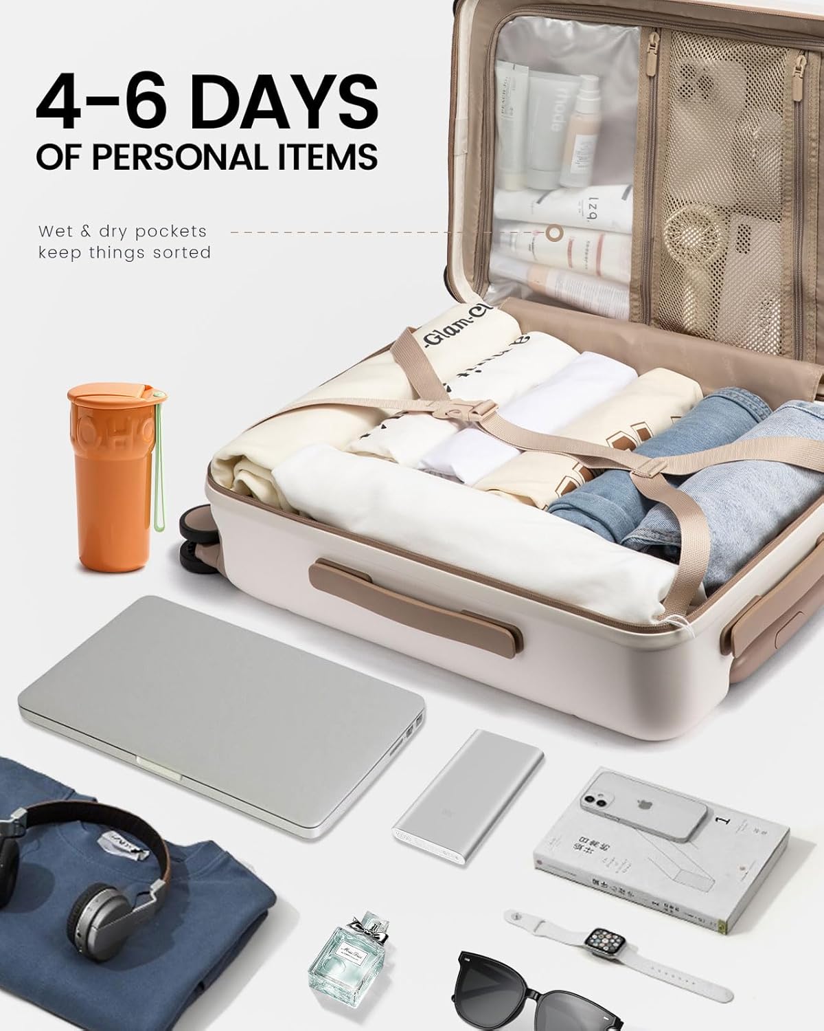 LOVEVOOK Carry On Suitcases with Wheels, 20"(Only available in the US) 4417