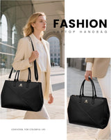 LOVEVOOK PU Leather Work Bag, 15.6" 17.3" 4447