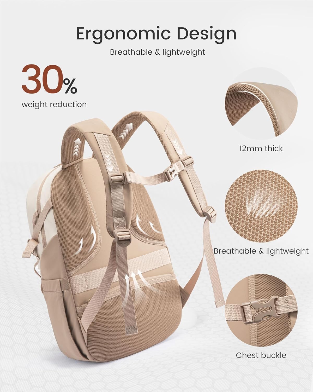 LOVEVOOK Casual Daypack Backpack, 15.6" 17.3" 4505