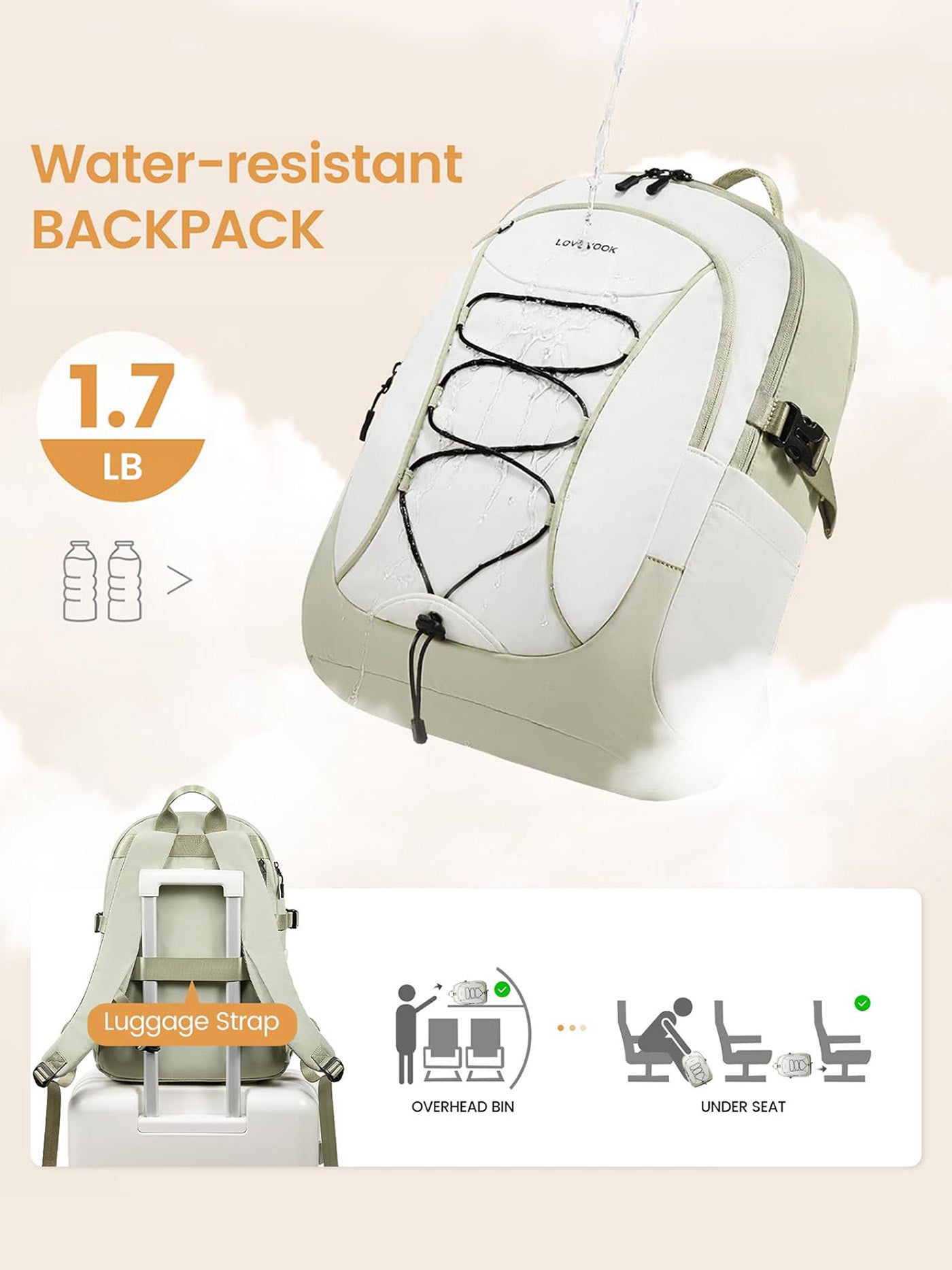 LOVEVOOK Lightweight  Laptop Backpack, 15.6"-18", 4572 4572