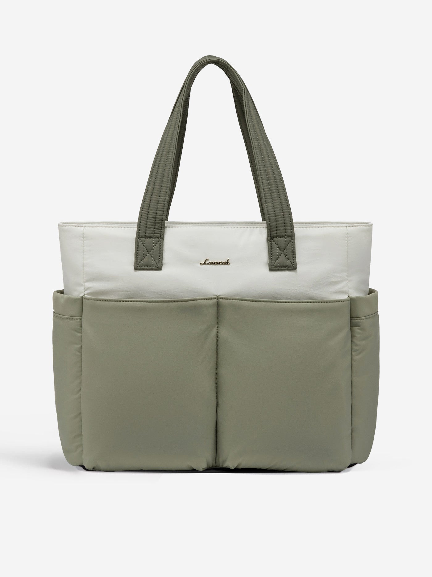 LOVEVOOK 2Pcs Multi-pocket Puffer Tote Bag, 15.6" 17.3" 4327
