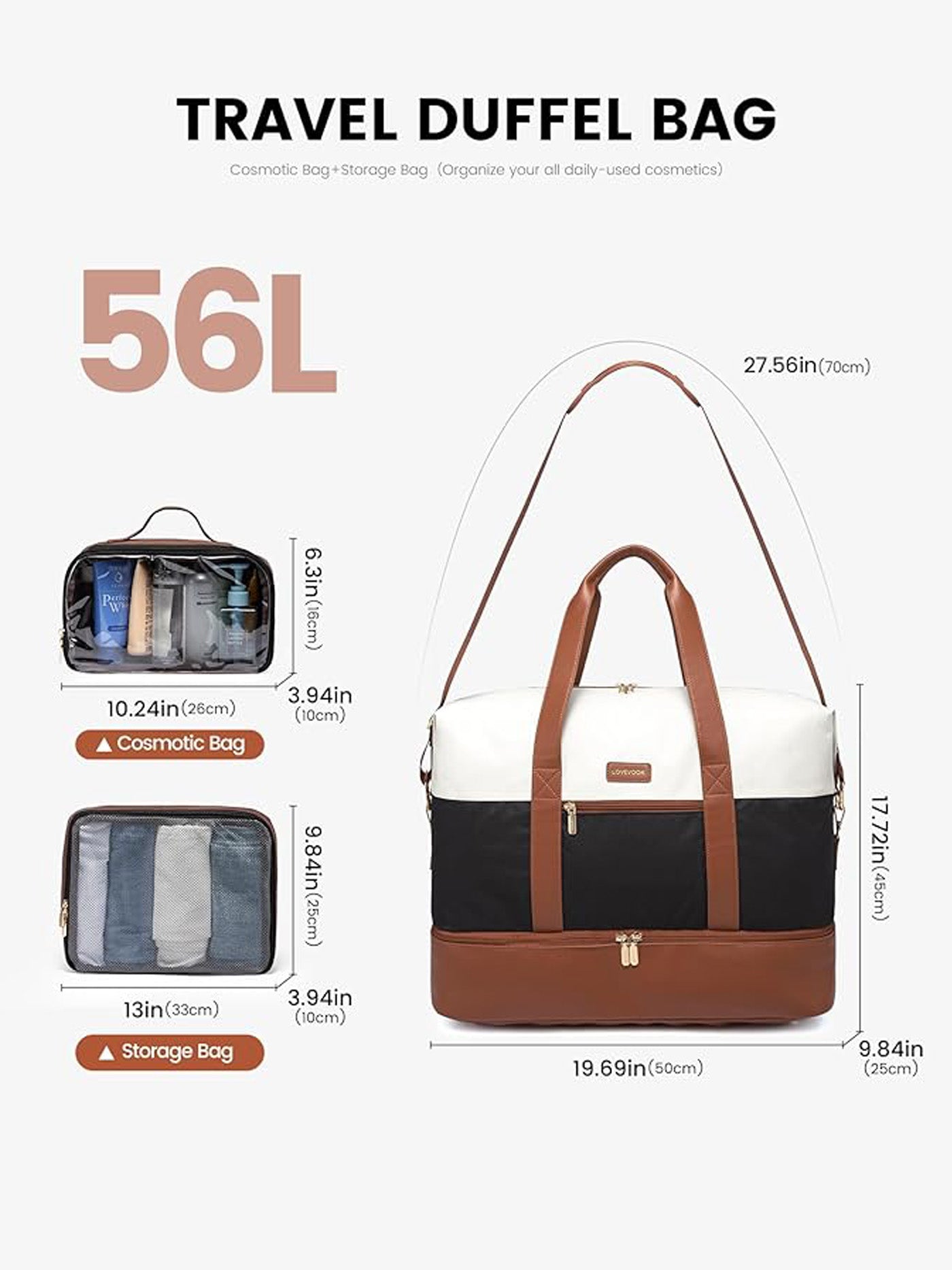 LOVEVOOK 3Pcs Duffel Bag - Urban 3 2098