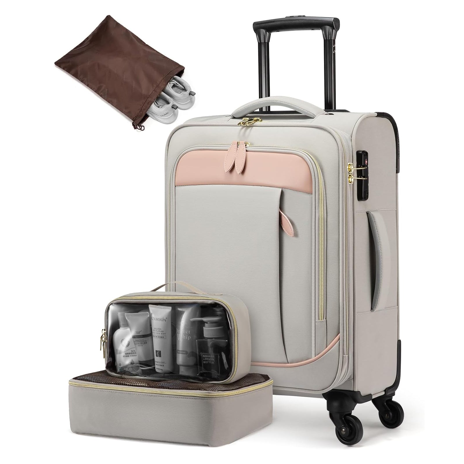 LOVEVOOK 4Pcs Travel Suitcases 20 Inch(US ONLY) 2239