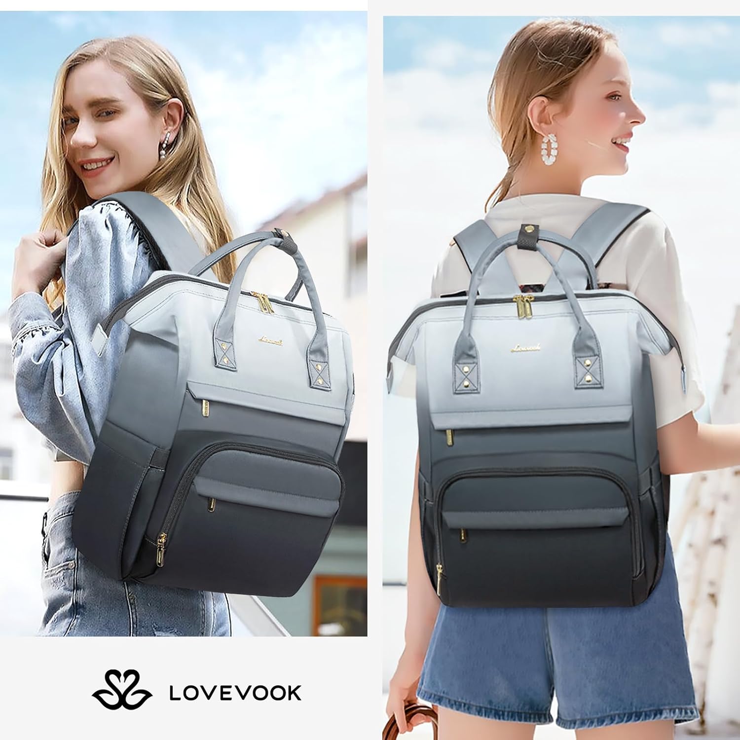 LOVEVOOK Multicolor Laptop Backpack, 15.6" 17.3" 21970