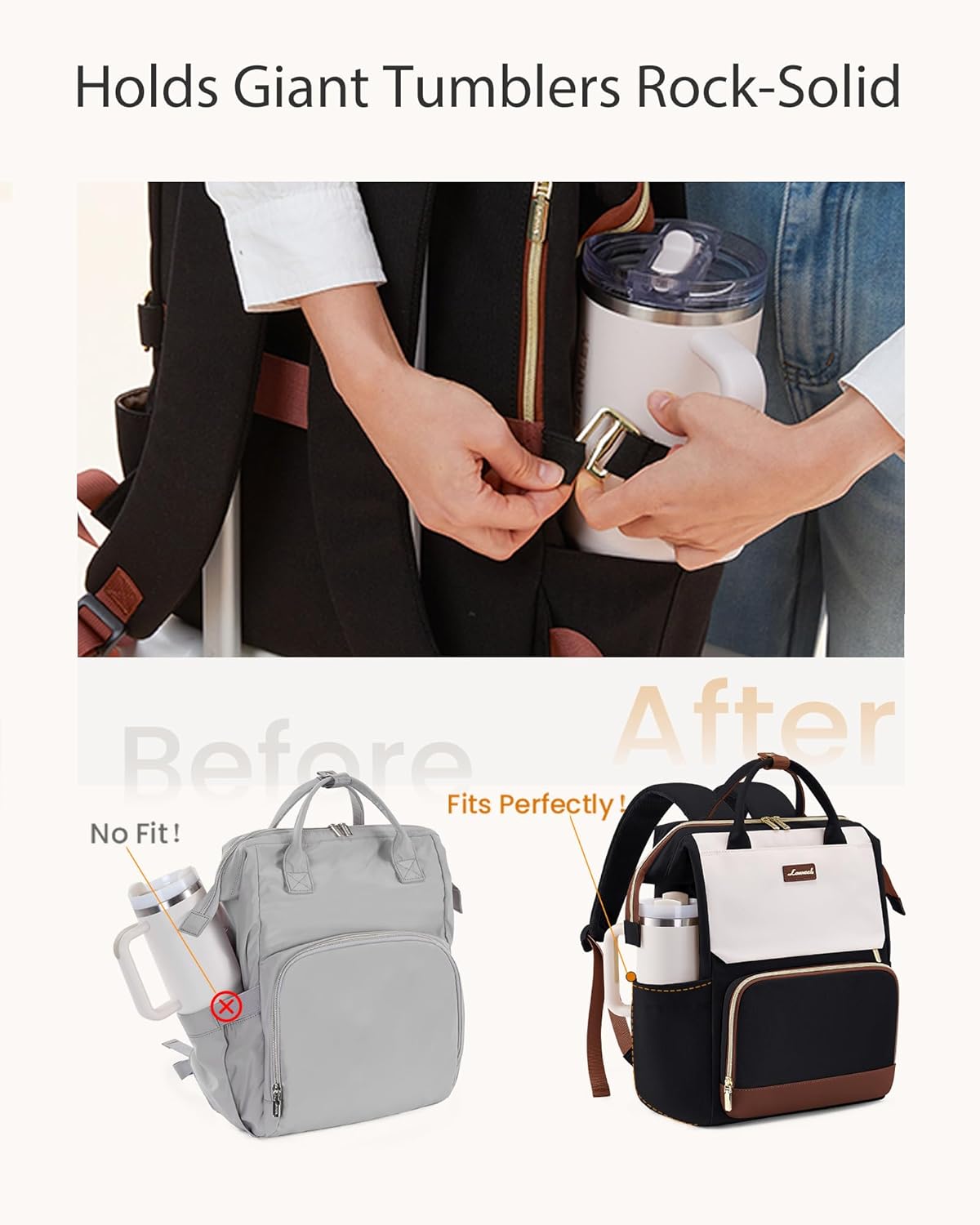LOVEVOOK Cute Casual Laptop Backpack, 15.6" 17.3", 5000 5000