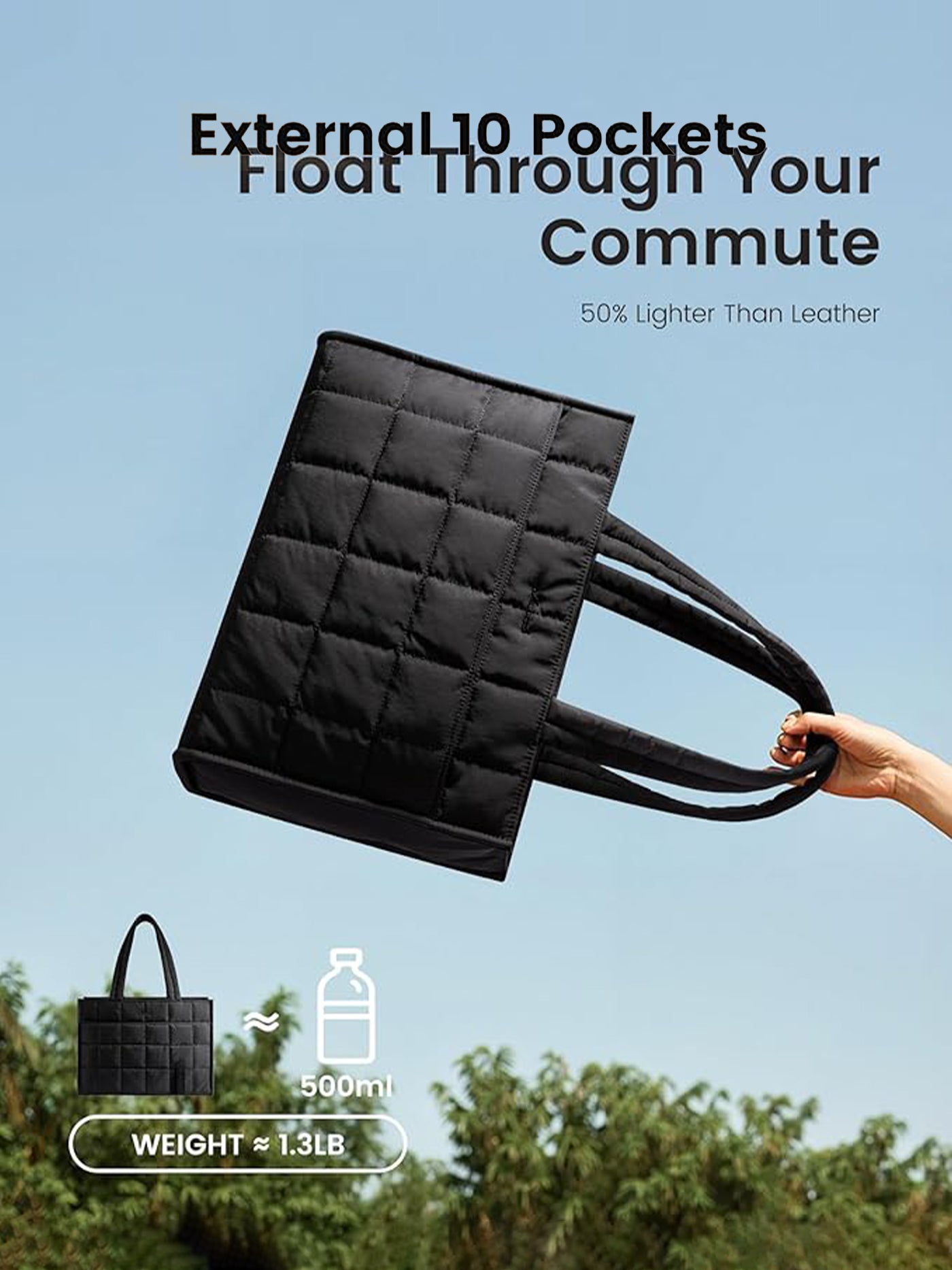 LOVEVOOK Puffer Work Handbag, 15.6" 17.3" 5043