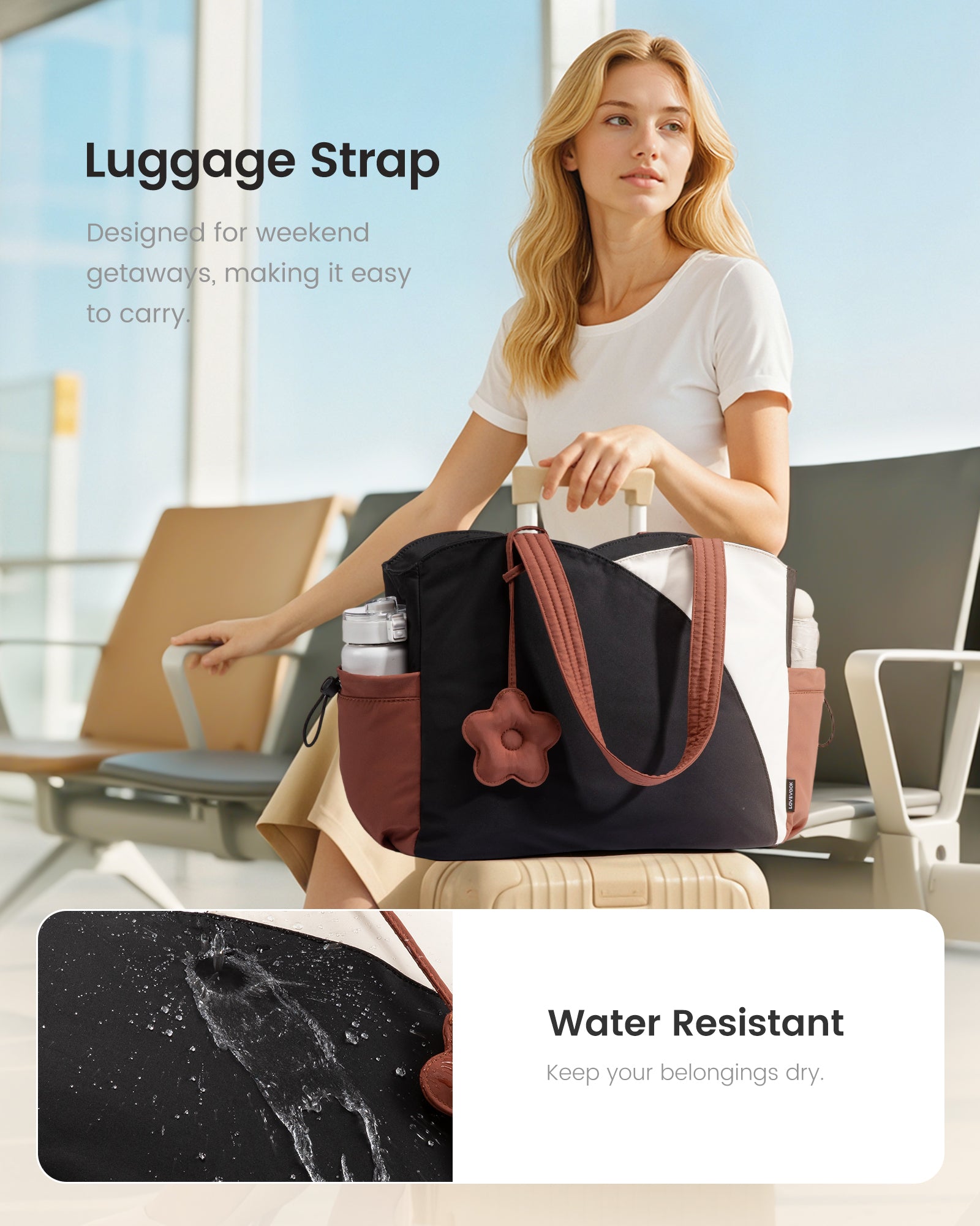 LOVEVOOK Puffer Work Bag, 15.6" 17.3" 5061