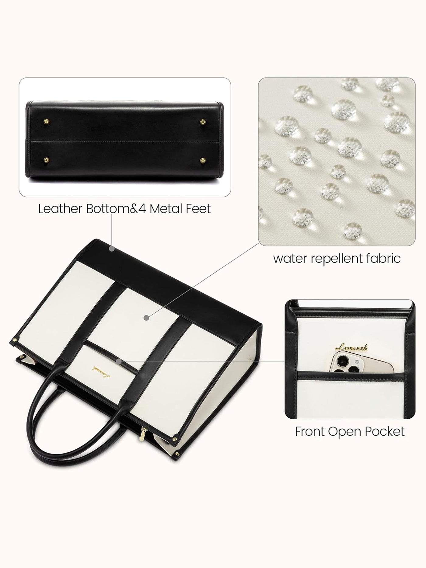 LOVEVOOK 2Pcs Lightweight Computer Bag, 15.6" 17" 3058