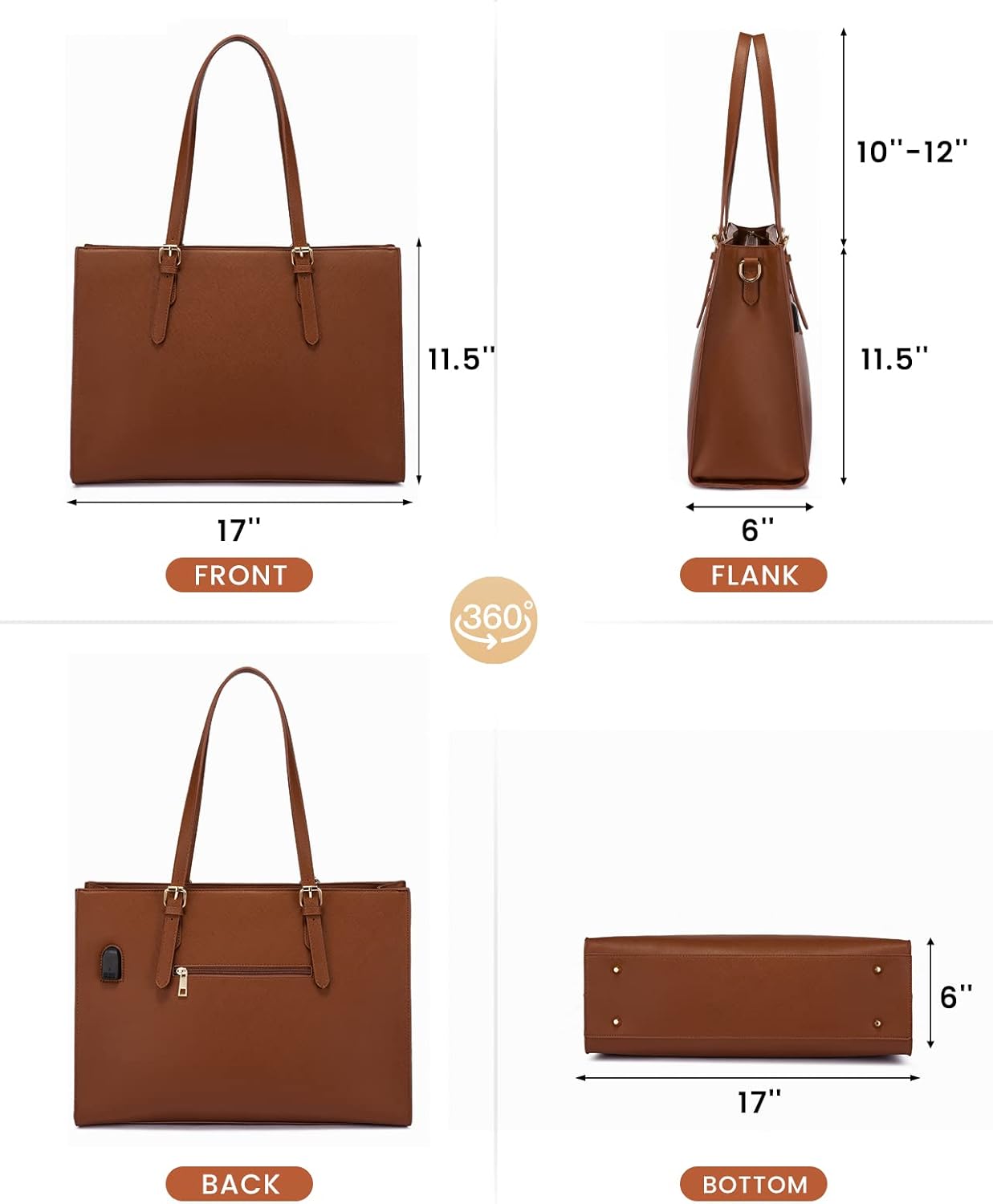 LOVEVOOK 2Pcs Laptop Shoulder Bag, 15.6" 1489