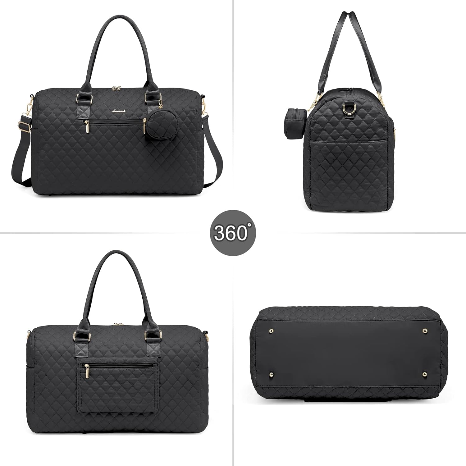 LOVEVOOK 5Pcs Quilted Diaper Tote Bag 2032